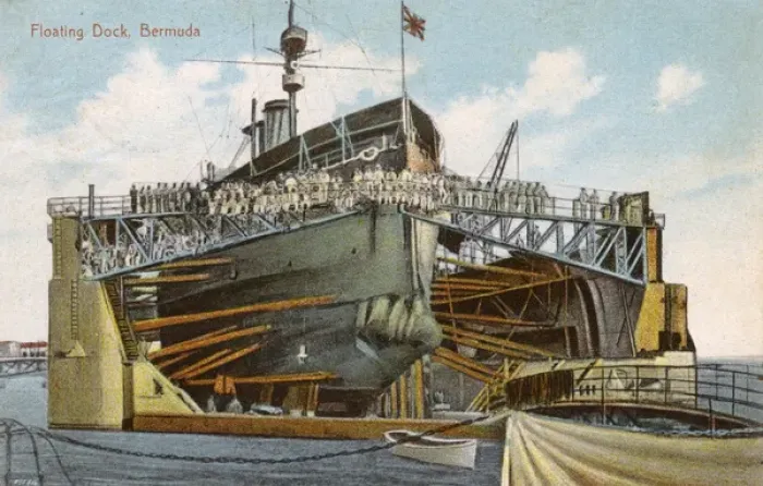 Framed Print : H M Dockyard, Bermuda - A Floating Dock Framed Print : H M Dockyard, Bermuda - A Floating Dock