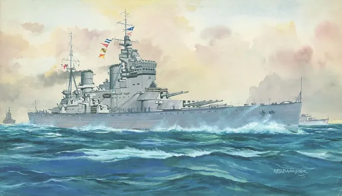 Framed Print : H. M. S. Howe, naval ships Framed Print : H. M. S. Howe, naval ships
