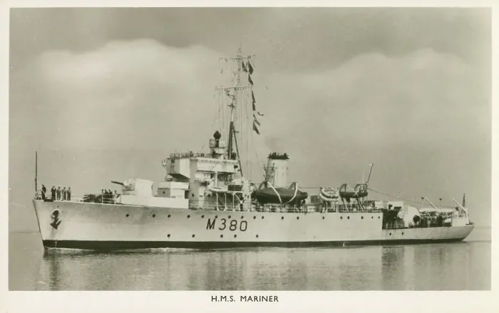 Framed Print : H. M. S. Mariner (M380) - Algerine-class minesweeper Framed Print : H. M. S. Mariner (M380) - Algerine-class minesweeper