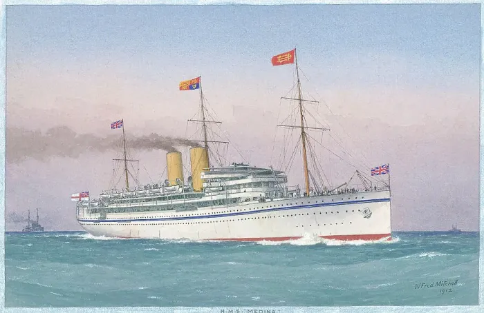 Framed Print : H. M. S. Medina Framed Print : H. M. S. Medina