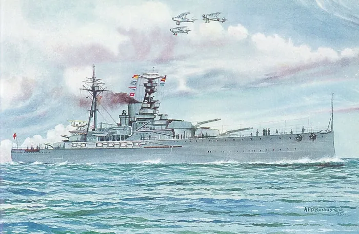 Framed Print : H. M. S. Royal Oak Framed Print : H. M. S. Royal Oak