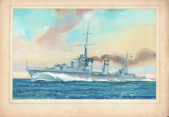 Framed Print : H. M. S. Somali, naval ships Framed Print : H. M. S. Somali, naval ships