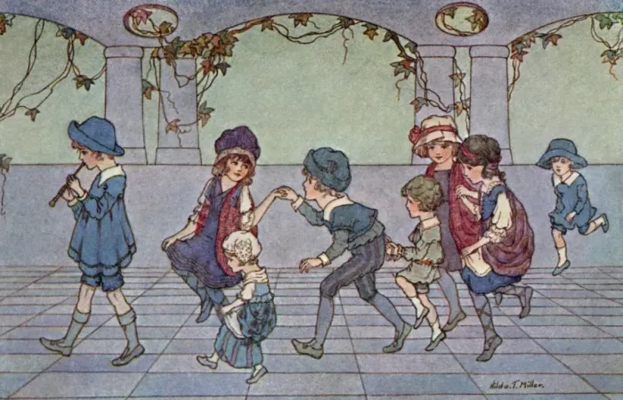 Framed Print : H Miller. Skipping & tripping Framed Print : H Miller. Skipping & tripping