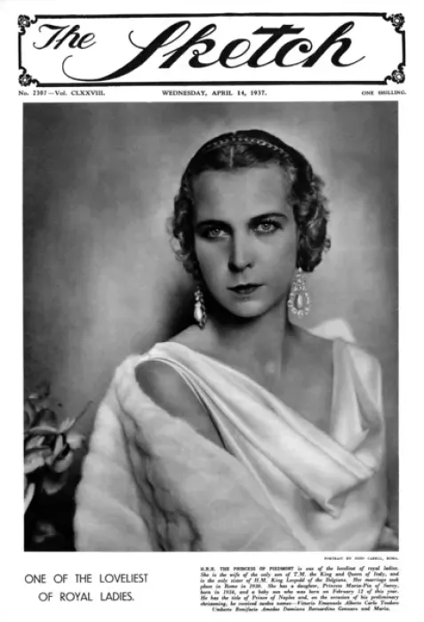 Framed Print : H. R. H. The Princess of Piedmont (Marie Jose of Belgium) Framed Print : H. R. H. The Princess of Piedmont (Marie Jose of Belgium)
