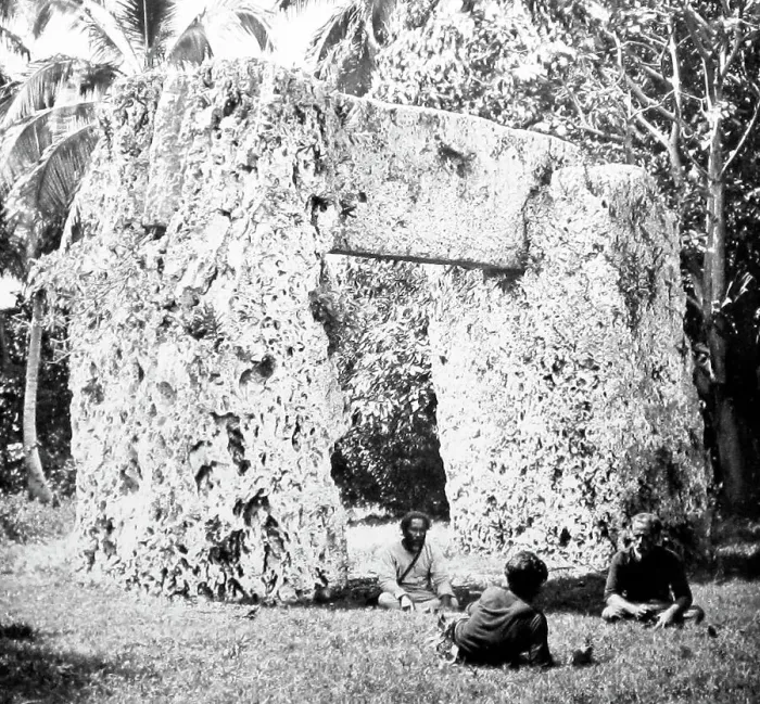 Framed Print : Ha'amonga a Maui, Tonga, Victorian period Framed Print : Ha'amonga a Maui, Tonga, Victorian period