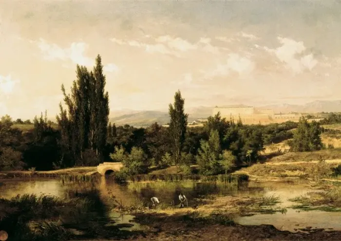 Framed Print : HAES, Carlos de (1826-1898) Framed Print : HAES, Carlos de (1826-1898)