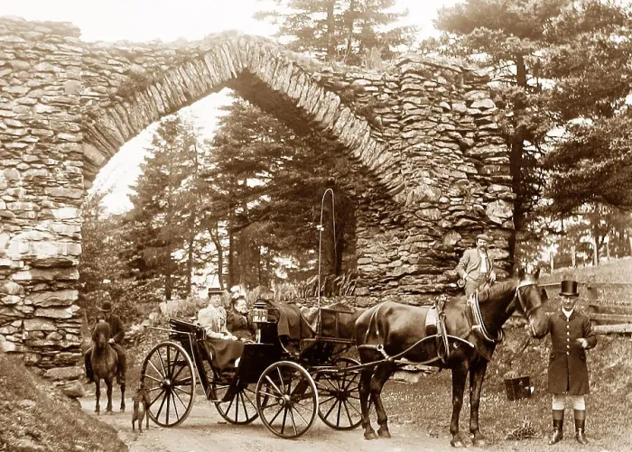 Framed Print : Hafod Arch Devil's Bridge near Aberystwyth Victorian period Framed Print : Hafod Arch Devil's Bridge near Aberystwyth Victorian period