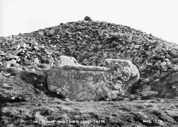 Framed Print : Hags Chair and Cairn, Lough Crew Framed Print : Hags Chair and Cairn, Lough Crew