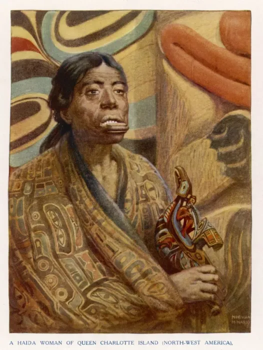 Framed Print : Haida Woman Framed Print : Haida Woman