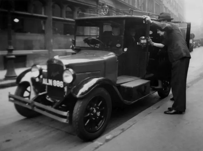 Framed Print : Hailing a Taxi Cab
