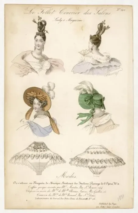 Framed Print : Hair, Hats & Canezous Framed Print : Hair, Hats & Canezous