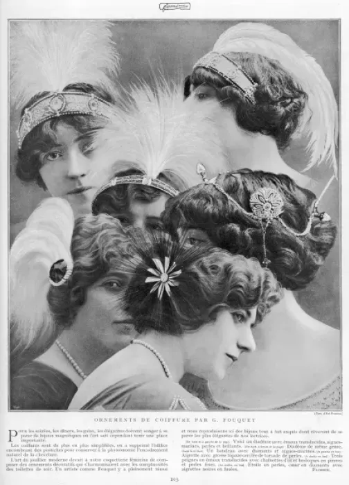 Framed Print : Hair Ornaments designed by G. Fouquet Framed Print : Hair Ornaments designed by G. Fouquet
