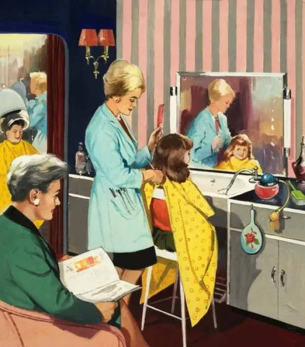 Framed Print : Hairdresser