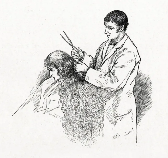 Framed Print : HAIRDRESSERS / CUT OFF Framed Print : HAIRDRESSERS / CUT OFF