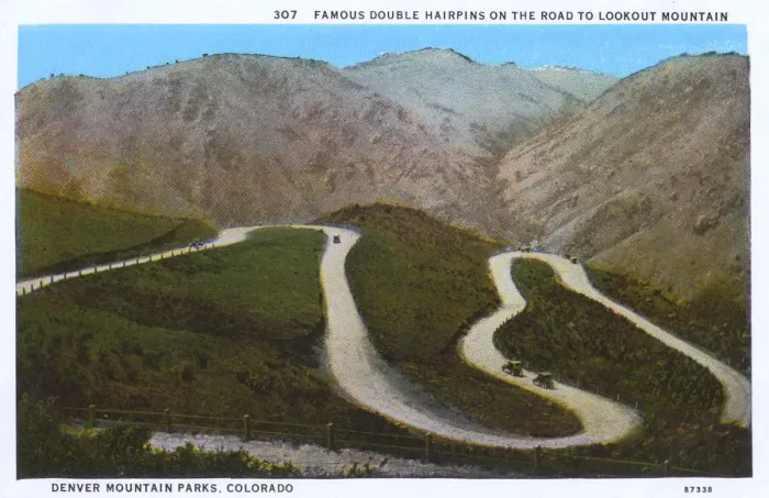 Framed Print : Hairpin bends, Denver Mountain Parks, Colorado, USA Framed Print : Hairpin bends, Denver Mountain Parks, Colorado, USA
