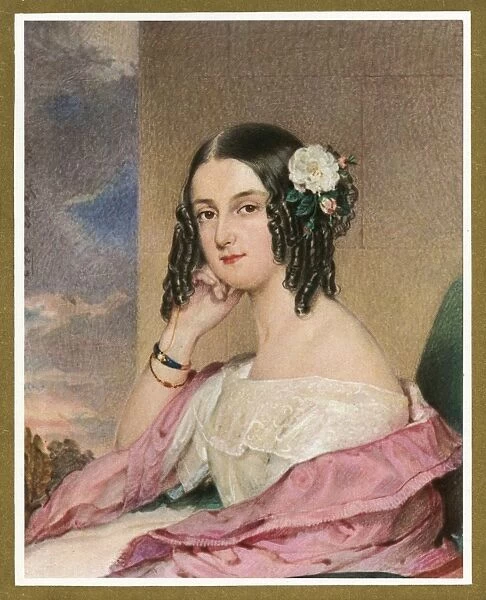Hairstyle/Ringlets 1830S A pretty young Viennese woman with her hair in rin...