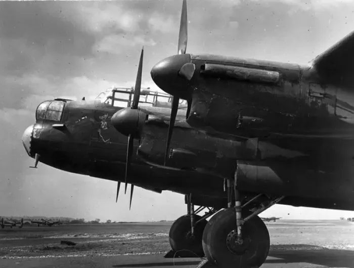 Framed Print : The front half of an Avro Lancaster III Framed Print : The front half of an Avro Lancaster III