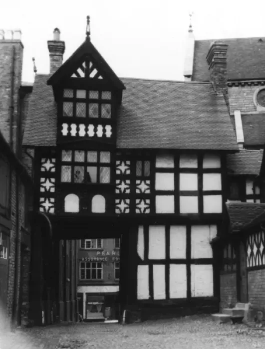 Framed Print : Half-Timbered Gateway Framed Print : Half-Timbered Gateway