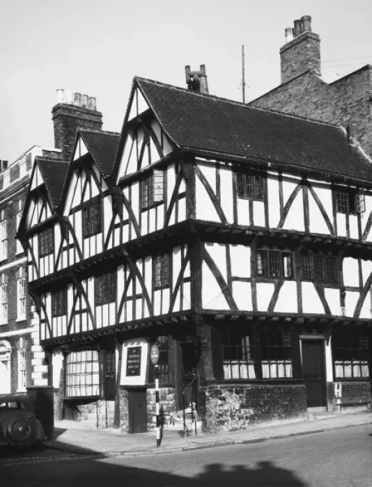 Framed Print : Half-Timbered Houses Framed Print : Half-Timbered Houses