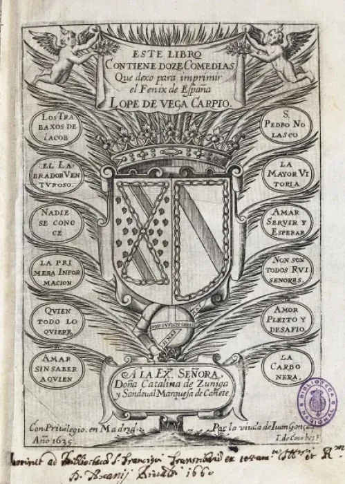 Framed Print : Half title of an edition that compiles twelve Framed Print : Half title of an edition that compiles twelve