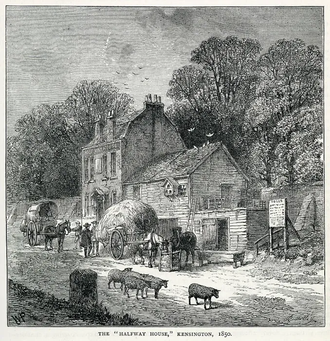 Framed Print : Halfway House, Kennsington 1850 Framed Print : Halfway House, Kennsington 1850