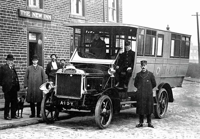 Framed Print : Halifax first motor bus Framed Print : Halifax first motor bus
