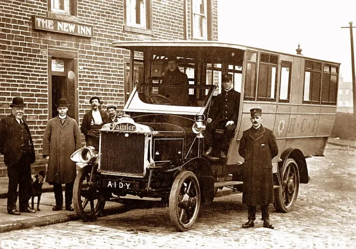 Framed Print : Halifax first motor bus Framed Print : Halifax first motor bus