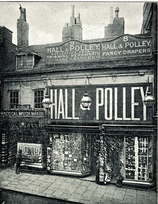 Framed Print : Hall & Polley, Drapers and Haberdashers, Birmingham Framed Print : Hall & Polley, Drapers and Haberdashers, Birmingham