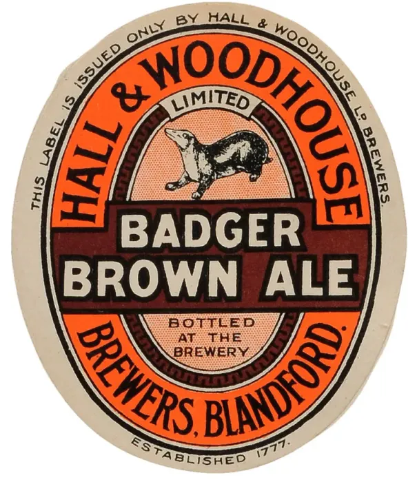 Framed Print : Hall & Woohouse Badger Brown Ale Framed Print : Hall & Woohouse Badger Brown Ale