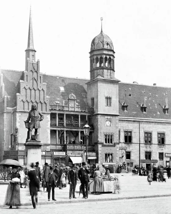 Framed Print : Halle Town Hall Germany Victorian period Framed Print : Halle Town Hall Germany Victorian period
