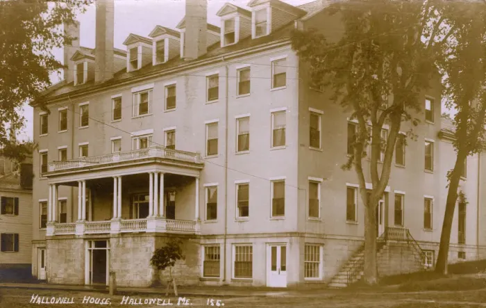 Framed Print : Hallowell House Hotel, Hallowell, Maine, USA