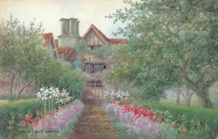 Framed Print : Hall's Croft garden, Stratford-upon-Avon Framed Print : Hall's Croft garden, Stratford-upon-Avon