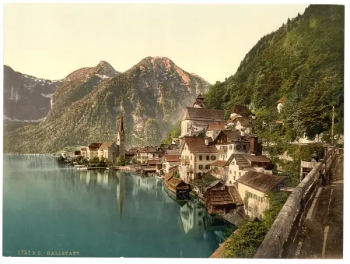 Framed Print : Hallstatt, Upper Austria, Austro-Hungary Framed Print : Hallstatt, Upper Austria, Austro-Hungary