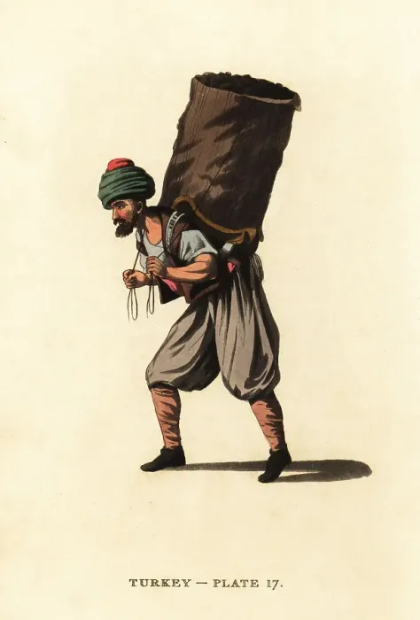 Framed Print : Hamal or common porter of Pera Framed Print : Hamal or common porter of Pera