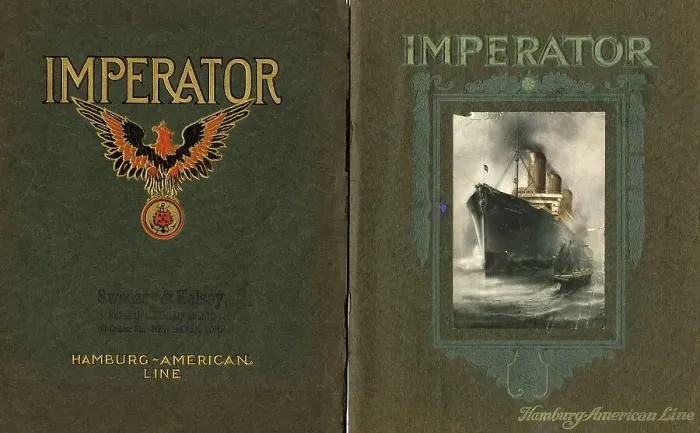 Framed Print : Hamburg-American Line, Imperator brochures Framed Print : Hamburg-American Line, Imperator brochures