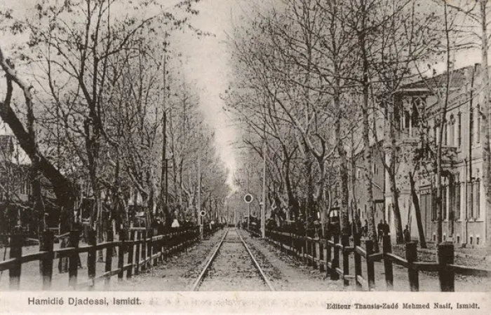 Framed Print : Hamidiye Avenue - Izmit, Turkey - Railway