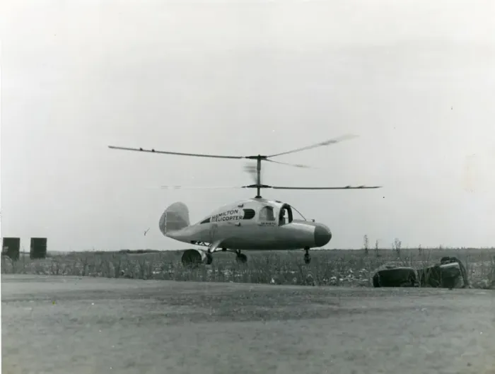 Framed Print : Hamilton Co-Axial Helicopter, NX41970 Framed Print : Hamilton Co-Axial Helicopter, NX41970