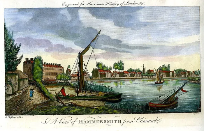 Framed Print : Hammersmith From Chiswick Framed Print : Hammersmith From Chiswick