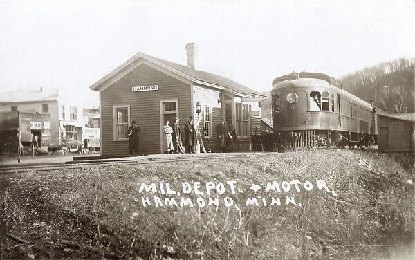Hammond railway station, Minnesota, USA