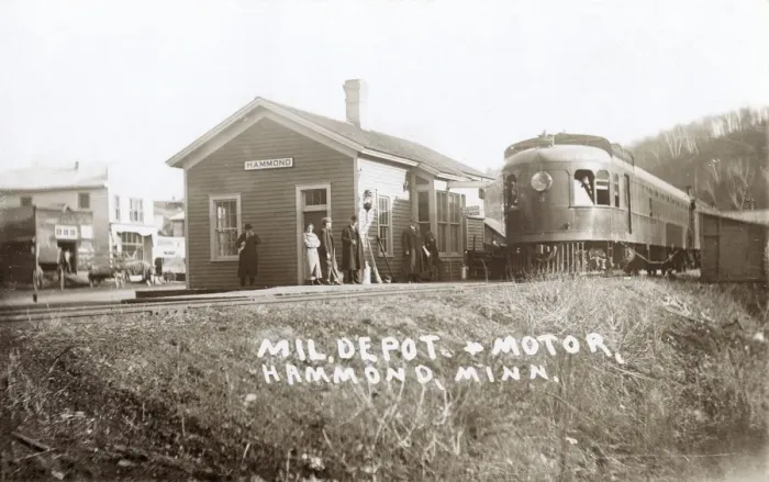Framed Print : Hammond railway station, Minnesota, USA Framed Print : Hammond railway station, Minnesota, USA