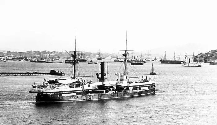 Framed Print : The Hamoaze Devonport HMS Ageinenmon Victorian period Framed Print : The Hamoaze Devonport HMS Ageinenmon Victorian period