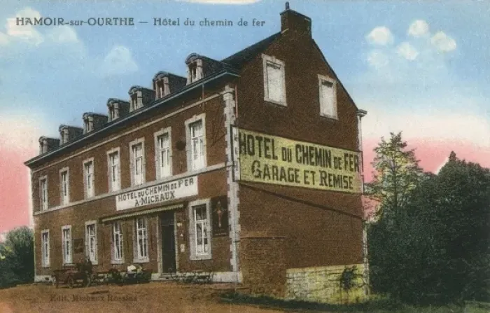 Framed Print : Hamoir-sur-Ourthe, France - Railway Hotel Framed Print : Hamoir-sur-Ourthe, France - Railway Hotel