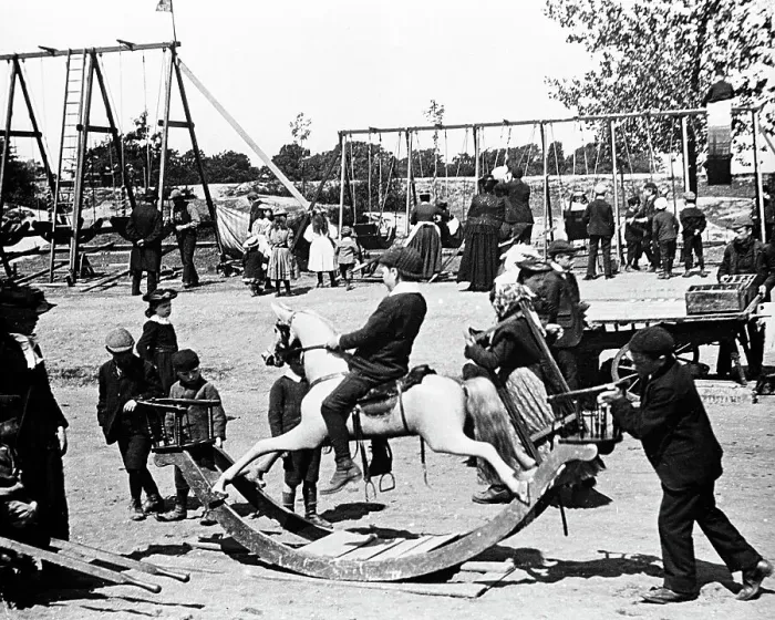 Framed Print : Hampstead Heath children's playground London Framed Print : Hampstead Heath children's playground London