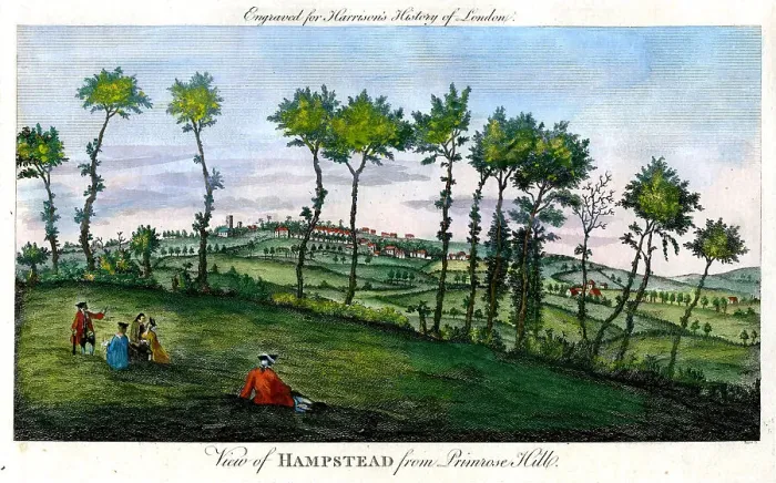 Framed Print : Hampstead From Primrose Hill Framed Print : Hampstead From Primrose Hill