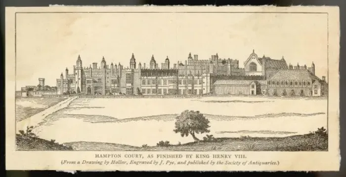Framed Print : Hampton Court C16 Eng Framed Print : Hampton Court C16 Eng
