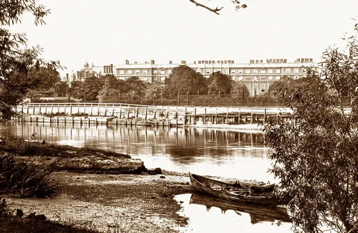 Framed Print : Hampton Court Palace London Victorian period Framed Print : Hampton Court Palace London Victorian period