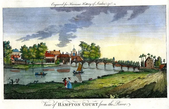 Framed Print : Hampton Court From The River Framed Print : Hampton Court From The River