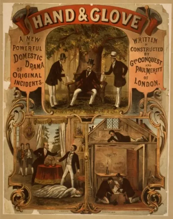 Framed Print : Hand & glove a new & powerful domestic drama of original inc Framed Print : Hand & glove a new & powerful domestic drama of original inc