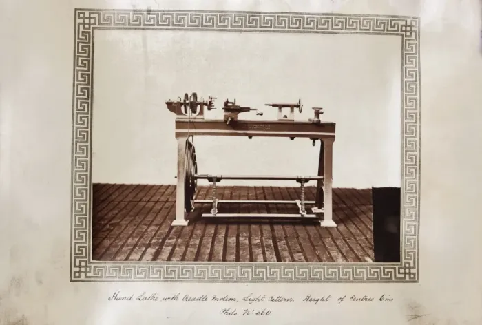 Framed Print : Hand lathe with treadle motor Framed Print : Hand lathe with treadle motor