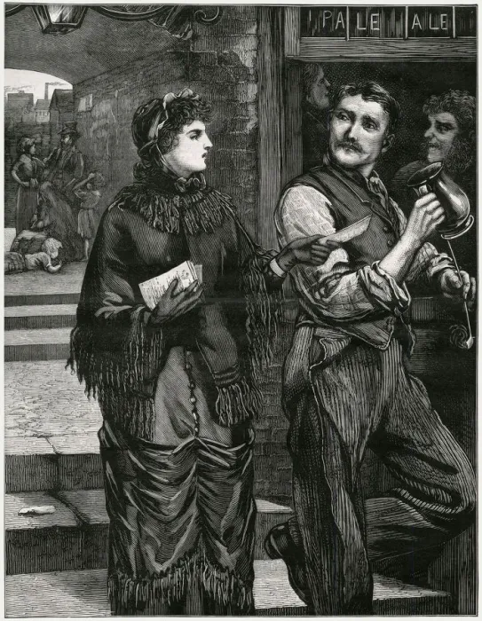 Framed Print : HANDING OUT TRACTS Framed Print : HANDING OUT TRACTS